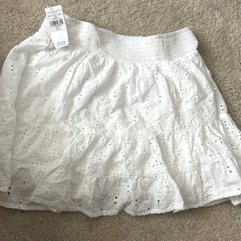 white skirt american eagle
